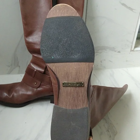 Sam Edelman Kailee Leather Equestrian Boots - Picture 5 of 5